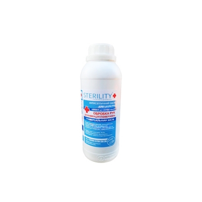 Антисептик 70% 1000ml STERILITY (дезинфицирующее средство) для рук и поверхностей