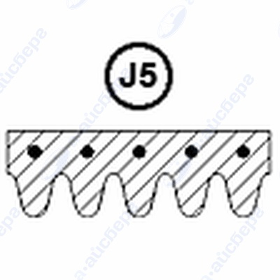 Ремень 1270 J5 (черный) Samsung 6602-001497