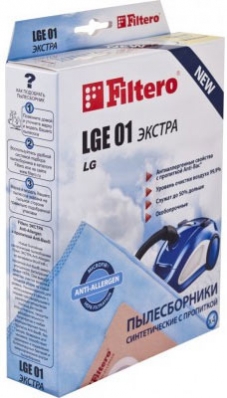 Пылесборник FILTERO LGE 01 (4) Экстра для пылесосов LG
