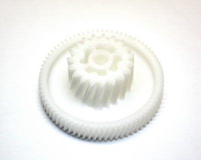 Шестерня для мясорубки VITEK VT-1672 P0A0041800, D=67/22mm, H=35/14mm, d=7mm, 9 и 41 косых зубьев